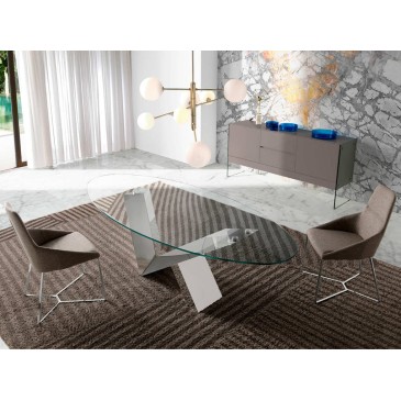 cerda ibiza chair with glass table