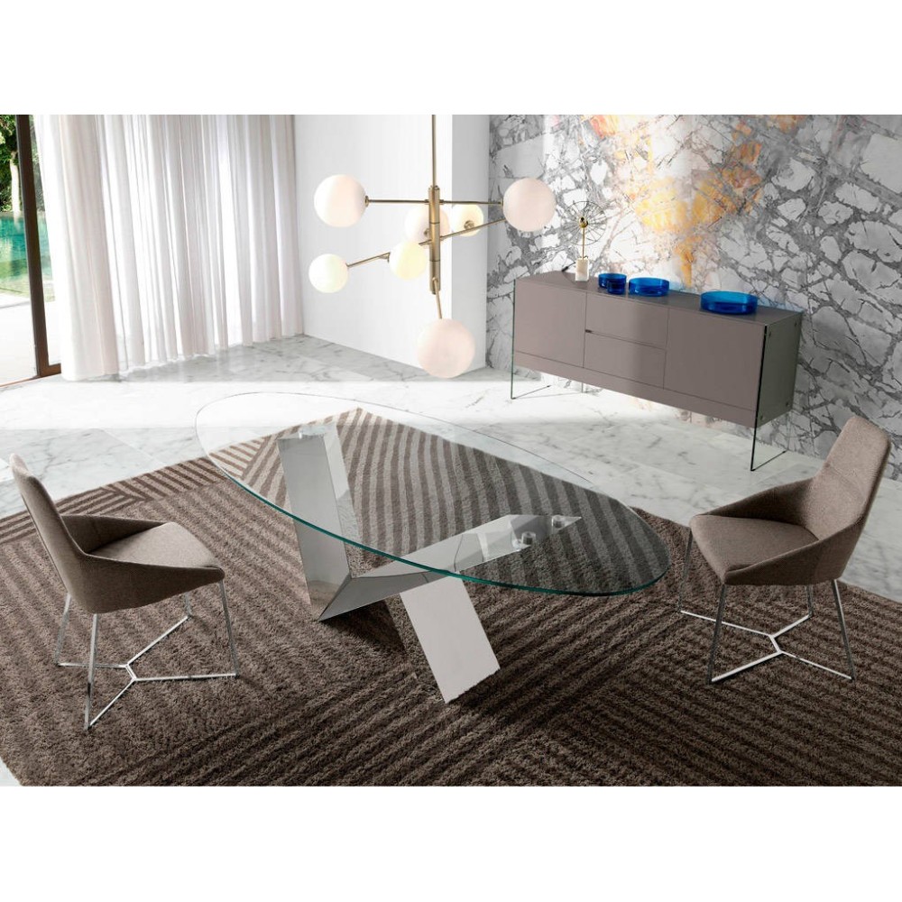 Cerda Ibiza Stuhl mit Glastisch