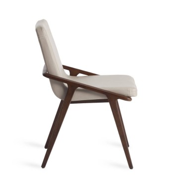 cerdá sombrero chair in solid wood side view
