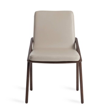 cerdá sombrero chair in solid wood covered in imitation leather