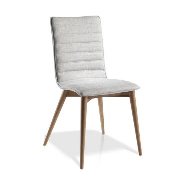cerda shabby chair with solid walnut structure