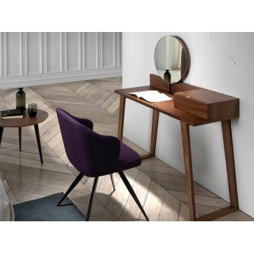 cerda logic purple fabric armchair with desk