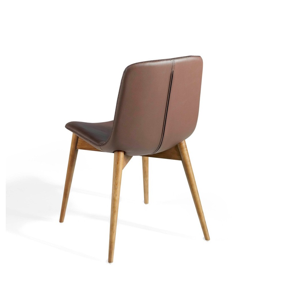 cerda vitality chair with imitation leather back detail