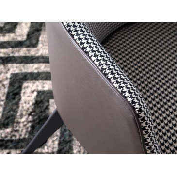 fauteuil cerda galles avec détail en tissu