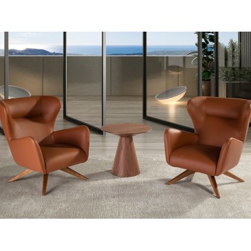 cerda texas leatherette armchair in the living room