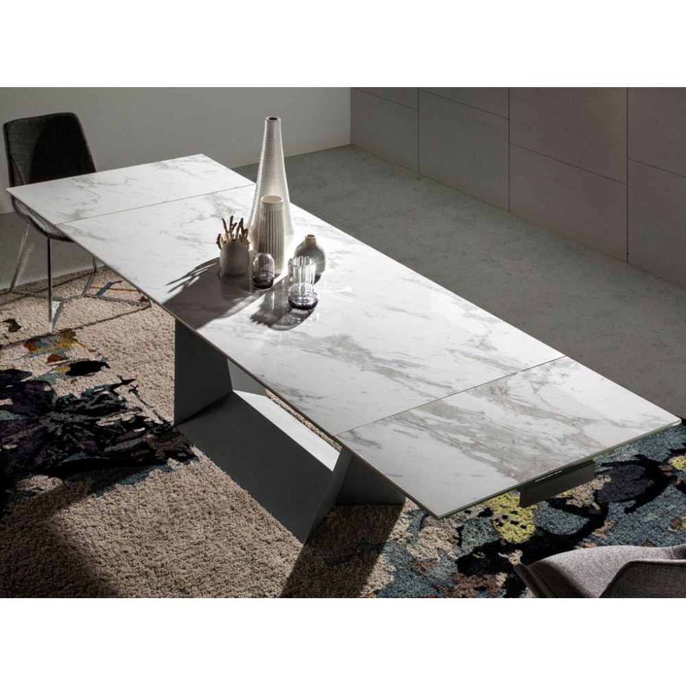 cerda tekno porcelain table in the living room