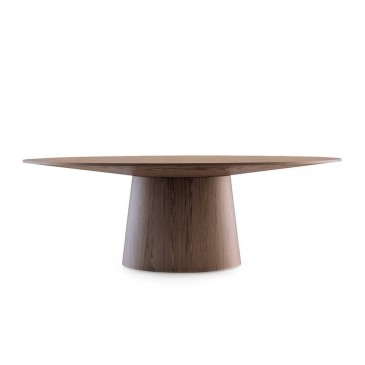 cerda platter vaste houten tafel