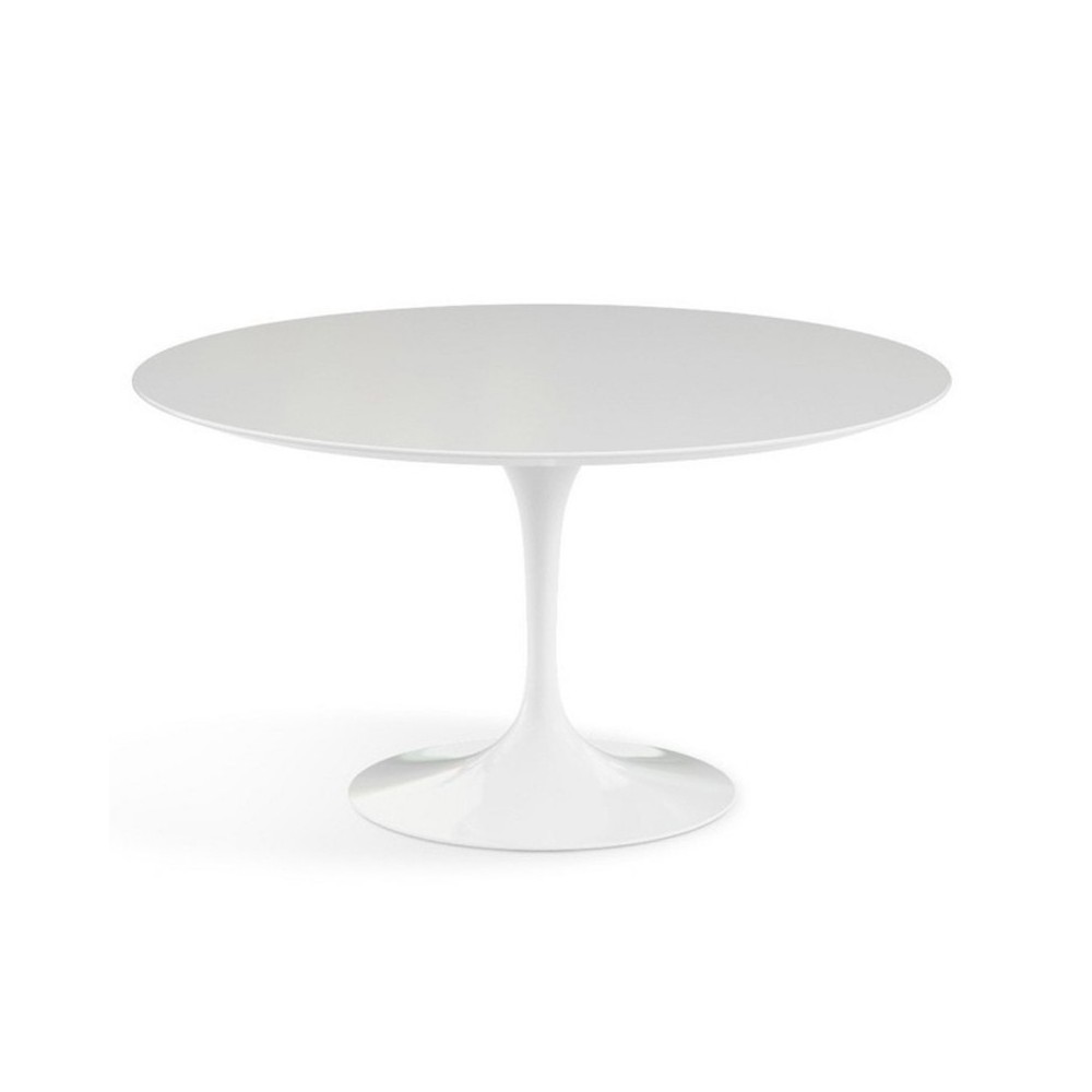 Table Tulip ovale avec nouveau look et plateau en céramique indestructible