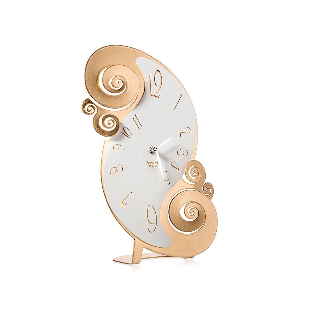 Horloge de table Circeo élégante et raffinée par Arti e Mestieri
