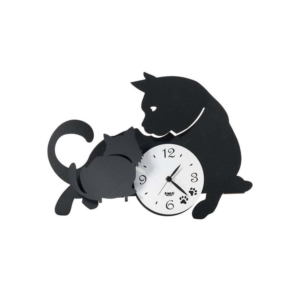 Wall Clock Mother Cat by Arti e Mestieri | Kasa-store