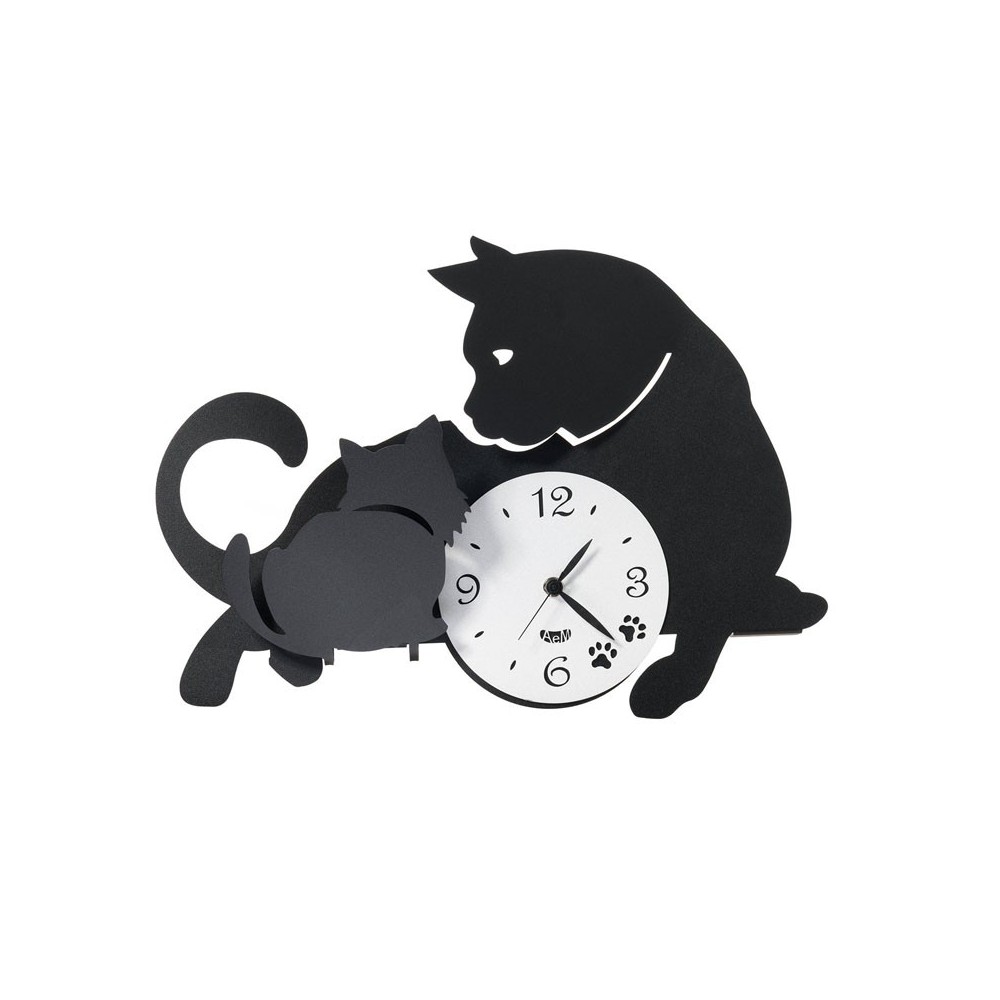 Relógio de Parede Mamãe Gato por Arti e Mestieri | Kasa-loja