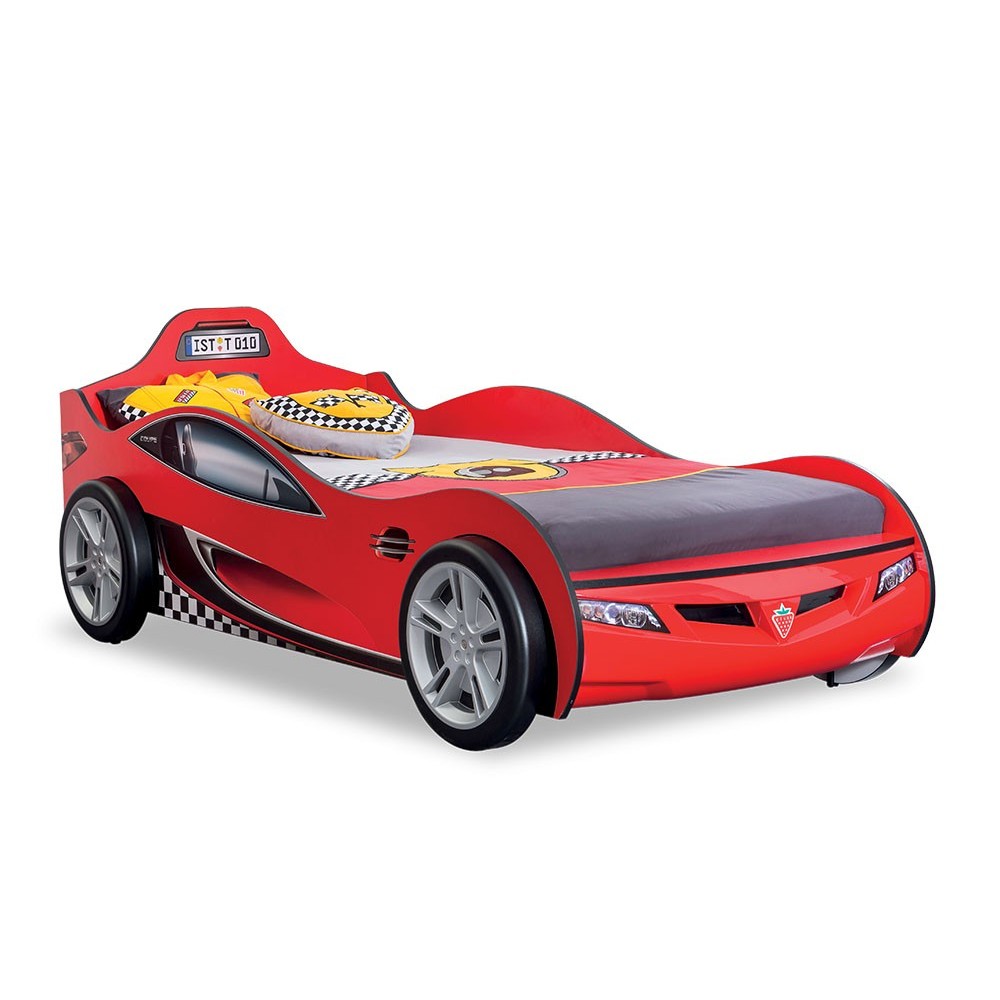Auto da corsa ib style Lettino per bambino rossoSpeedy Racer Junior 140 x 70 cm 