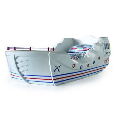 Bed Pirate galleon CAPTAIN 90x190 in ABS available in white color