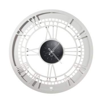 Royal 70 Clock van Arti e Mestieri in lasergesneden metaal met Duits mechanisme