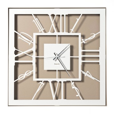 Tauro laser-cut wall clock Made in Italy