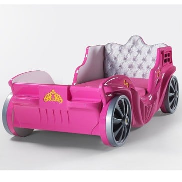 Roze koetswagen voor kleine prinsessen