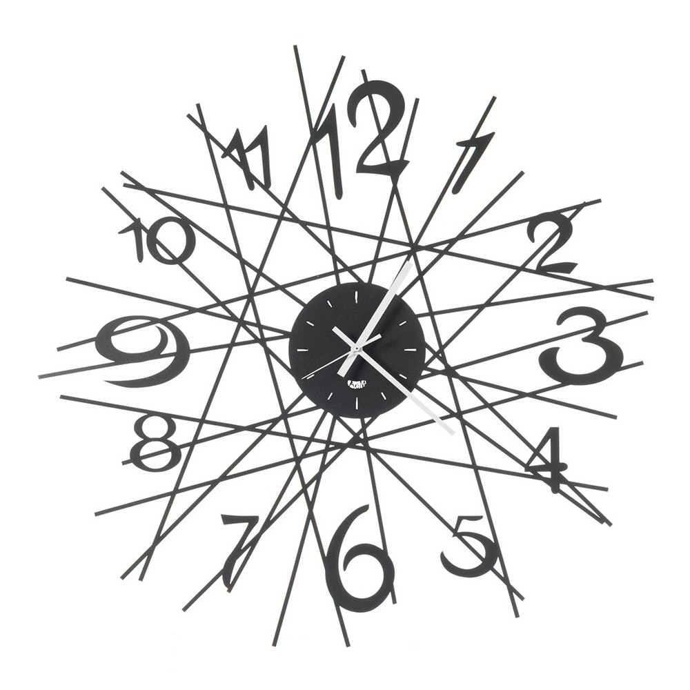 Horloge murale Zig Zag avec une forme extravagante d' Arti e Mestieri