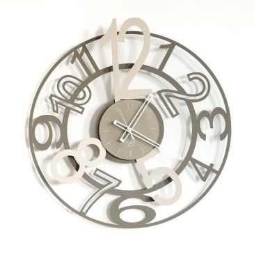 Orion Clock of Arti e Mestieri lera och hasselnöt