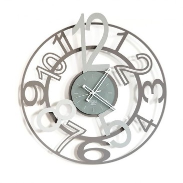 Orione clock of Arti e Mestieri laser cut made in Italy