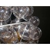 Reproductie van de Taraxacum kroonluchter met metalen structuur en glazen bol met 60 lampen G4 5 W