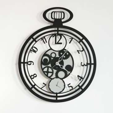 Cipollone Clock of Arti e Mestieri lasergeschnitten Made in Italy
