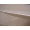Réédition de Tulip Table extensible jusqu'à 150 cm ou 170 cm avec base en aluminium et plateau en stratifié noir ou blanc