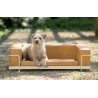 Canapé Dog & Cat en éco-cuir de 13 couleurs différentes et structure en acier chromé ou laqué