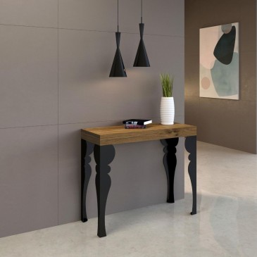 Paxon extendable console by Itamoby made with metal structure and top in wooden microparticles