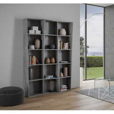 Trek Bücherregal von Itamoby aus Holz-Mikropartikeln mit modernem Design, geeignet für Wohnzimmer oder Büros