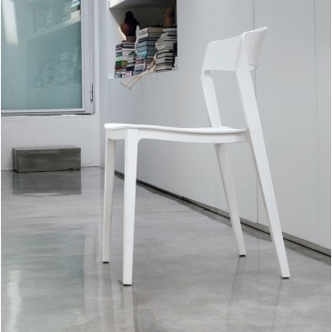 Target Point Almeria Set mit 4 in Italien hergestellten Designstühlen