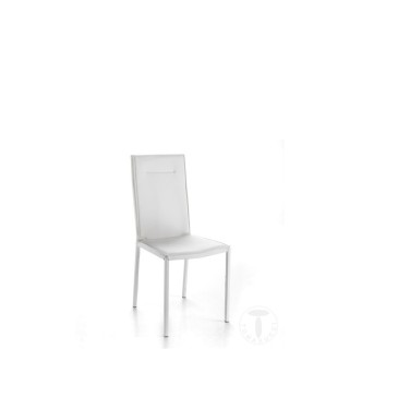 Tomasucci Camy chair with a particular design,  covered in eco-leather