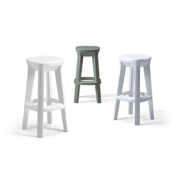 Plust Frozen Outdoor stool with a vintage design | kasa-store