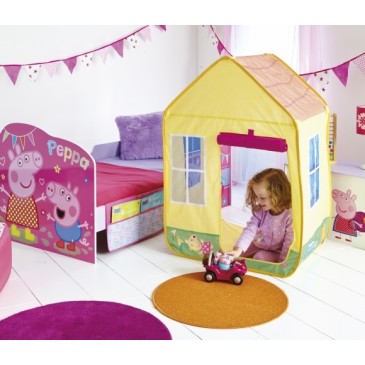 Cama infantil Peppa Pig con casita incorporada y muchos artilugios