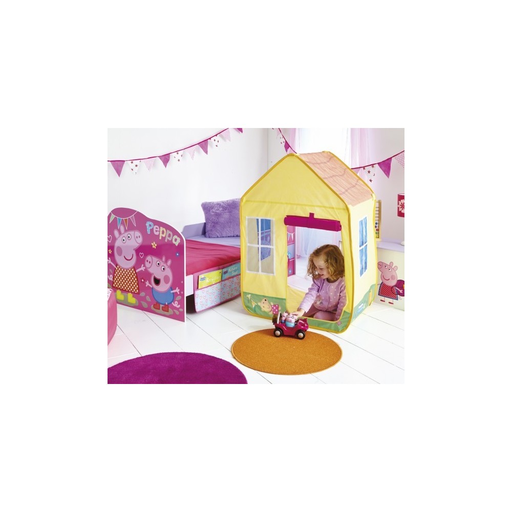 Cama infantil Peppa Pig con casita incorporada y muchos artilugios