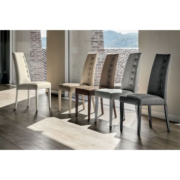 Target Point Bellinzona set 2 sedie di design Made in Italy in legno laccato