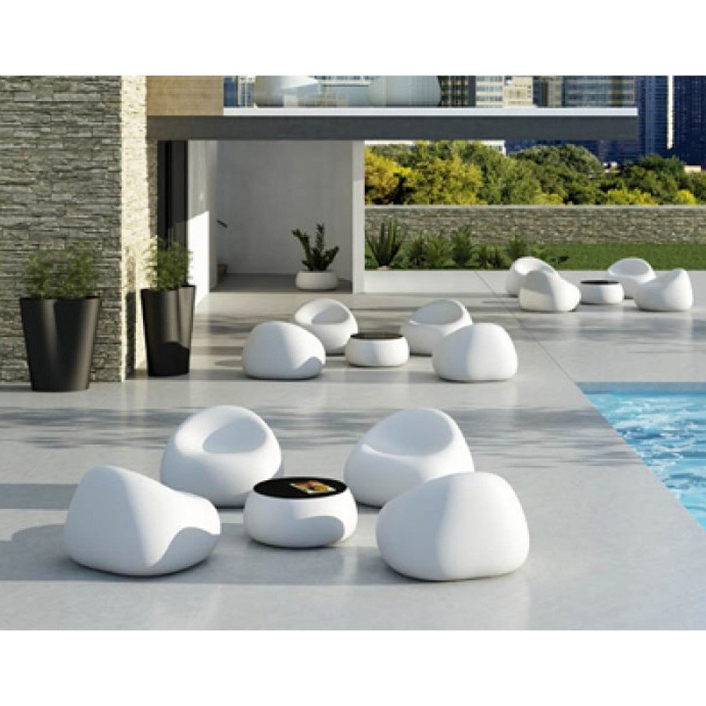 plust gumball armchair outdoor armchair by the pool