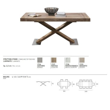 Asterion table technical sheet