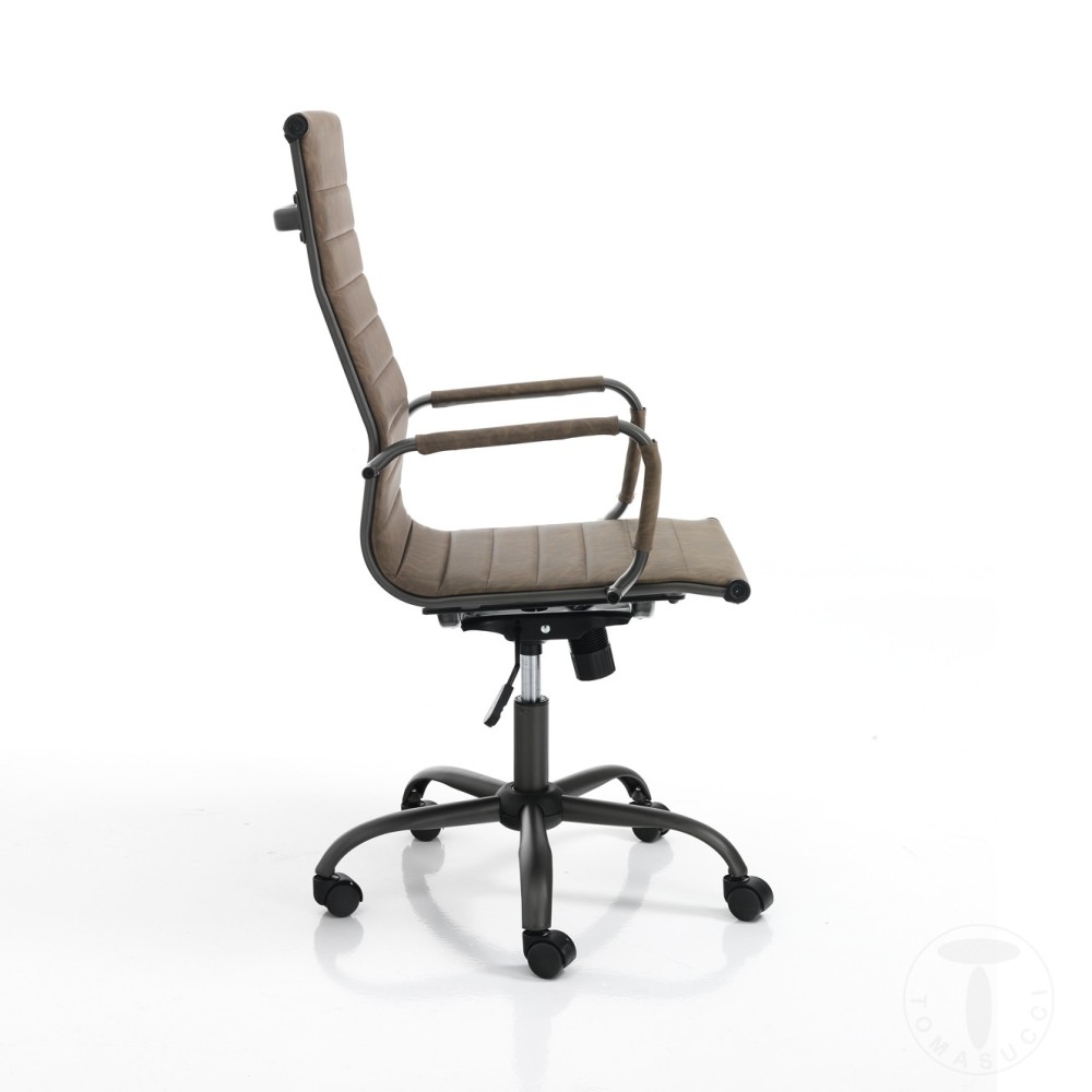 Tomasuccin Task-toimiston nojatuoli saatavana valkoisena tai mustana