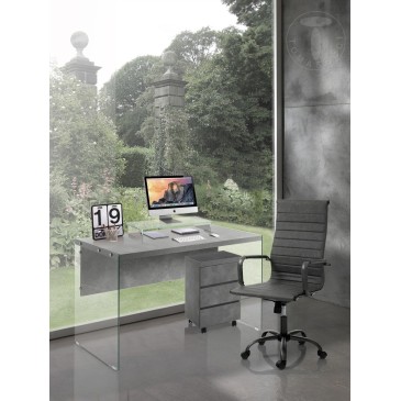 Πολυθρόνα γραφείου εργασιών της Tomasucci διαθέσιμη σε λευκό ή μαύρο