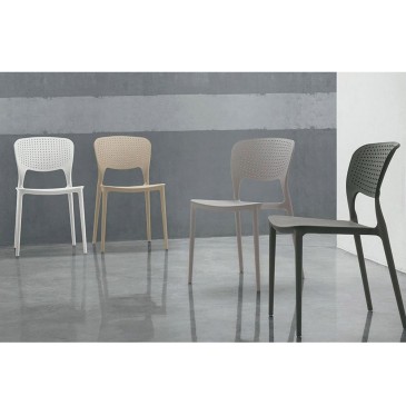 Target Point Toledo set 4 sedie di design in polipropilene prodotta in Italia