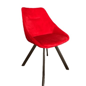 Target Point Bilbao design chair in metal and microfibre seat made in Italy