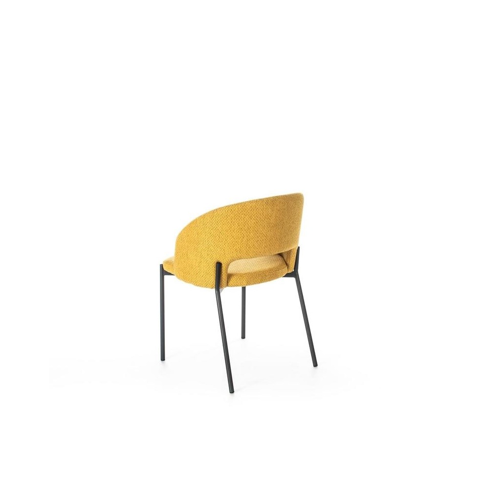 stones greta yellow retro chair