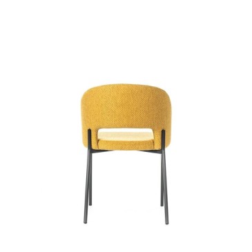 Pierres Greta dossier jaune chaise