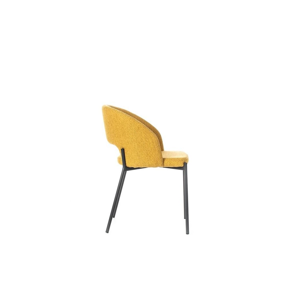 stones greta yellow chair side