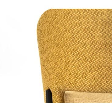 Steine greta gelber Stuhl mit voller Rückenlehne