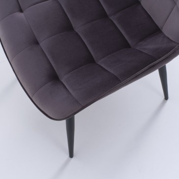 kasa-store marinella dark gray chair seat