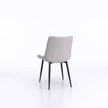 kasa-store chaise marinella gris clair derrière