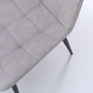 kasa-store marinella light gray chair seat