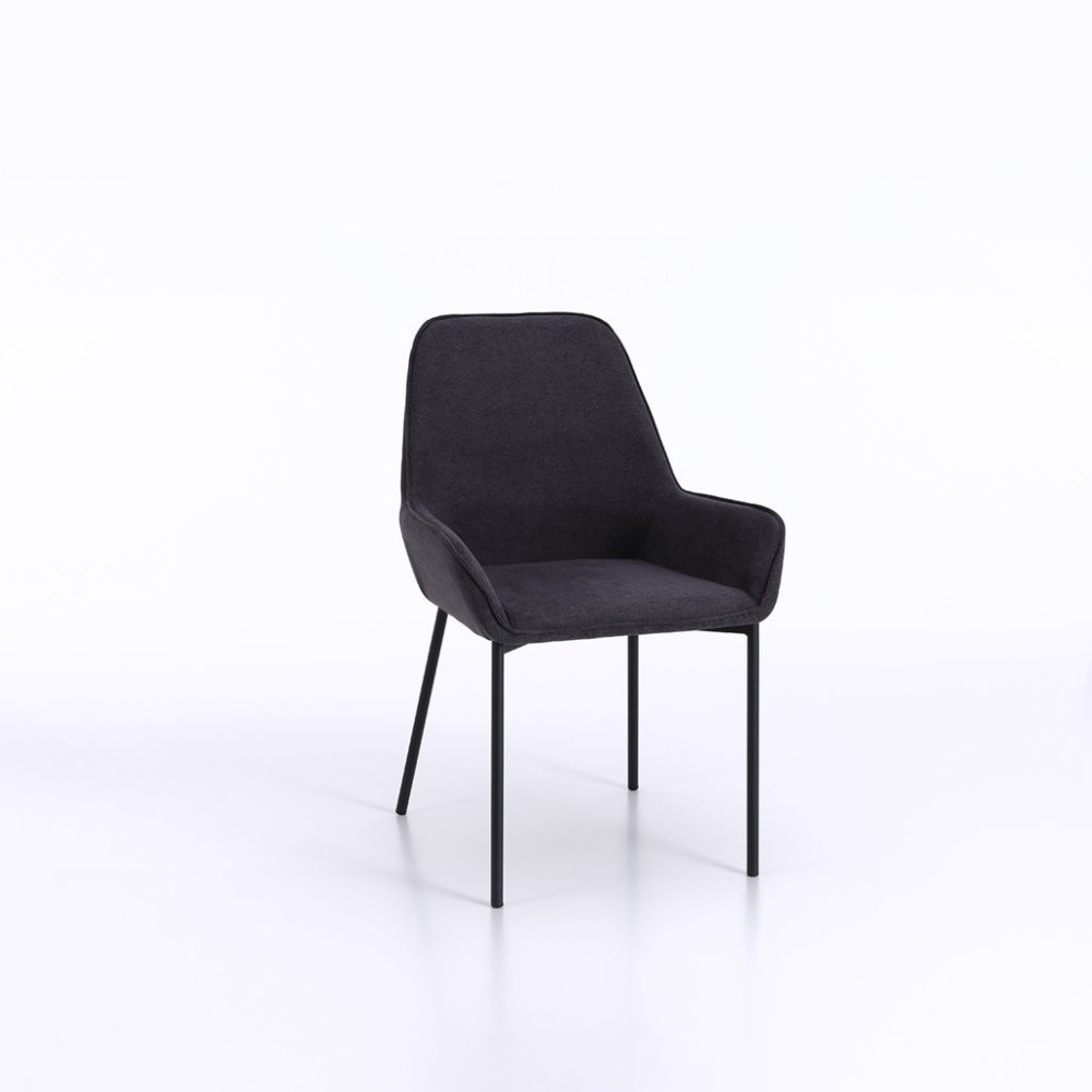kasa-store allison mörkgrå stol