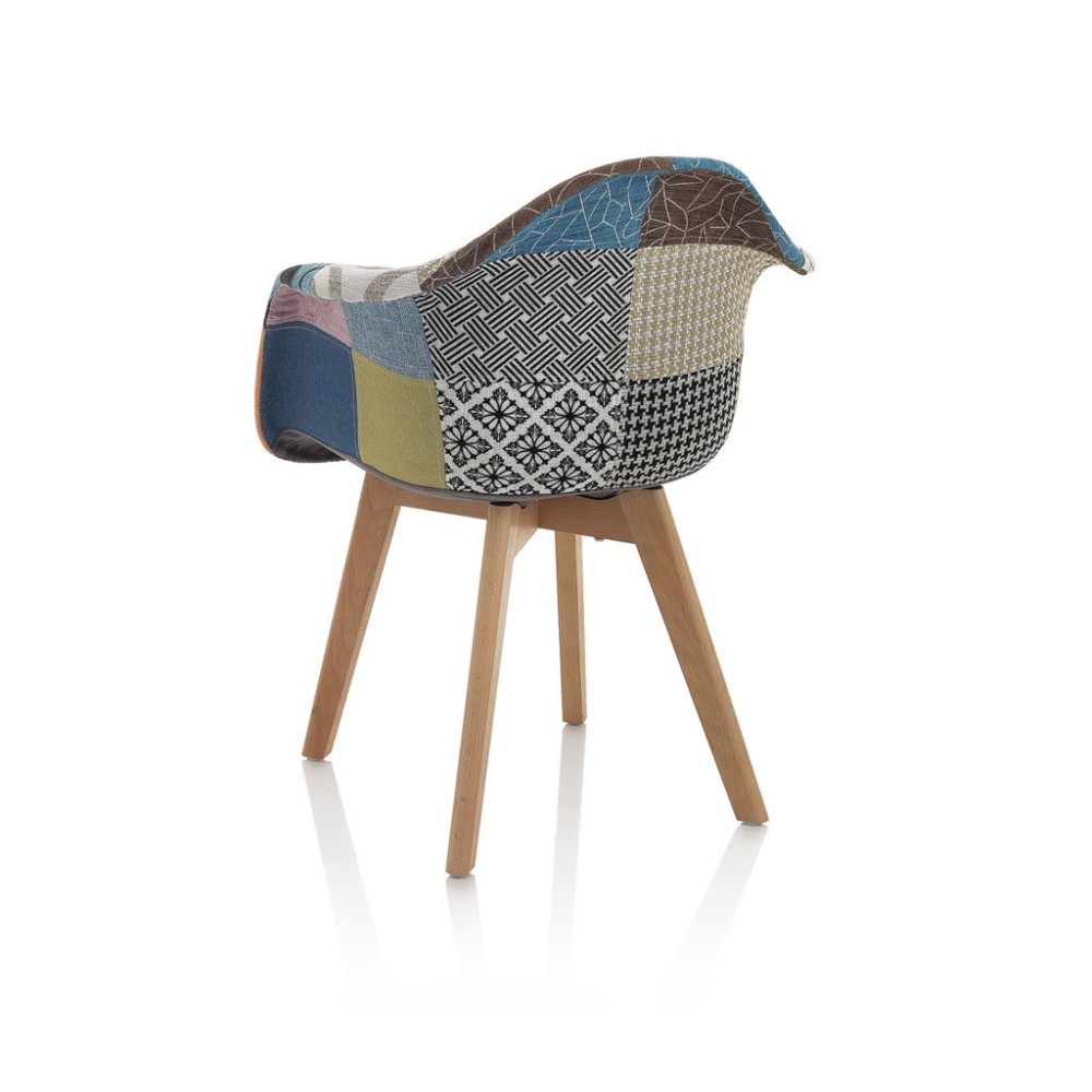 Patchwork living room armchair to give life and color to your spaces